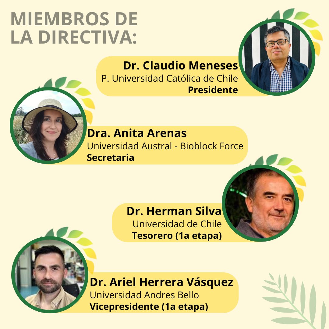 Saludamos a la nueva Directiva de nuestra Sociedad de Biología Vegetal. ¡Mucho éxito en la gestión de estos dos años¡