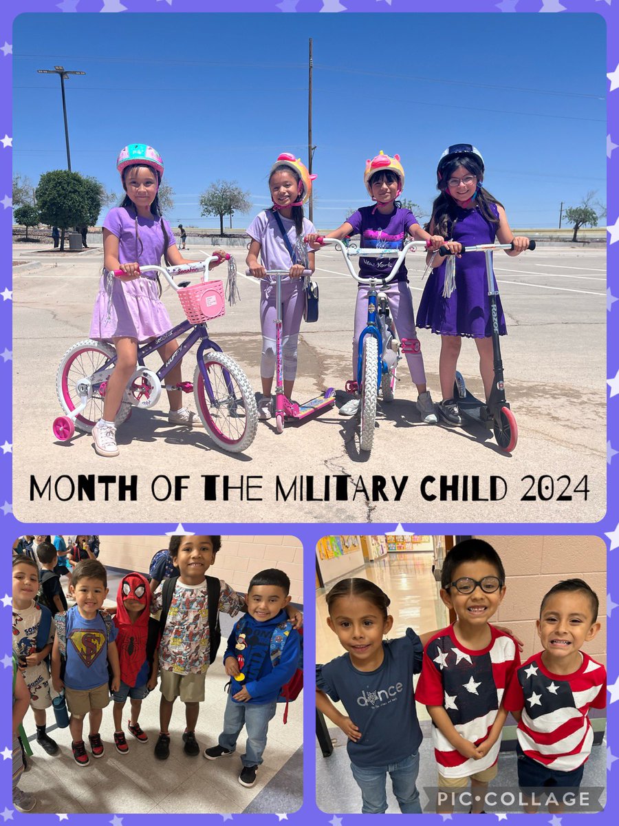 Closing out our dress-up week for #MonthoftheMilitaryChild 2024 💜 💜 💜