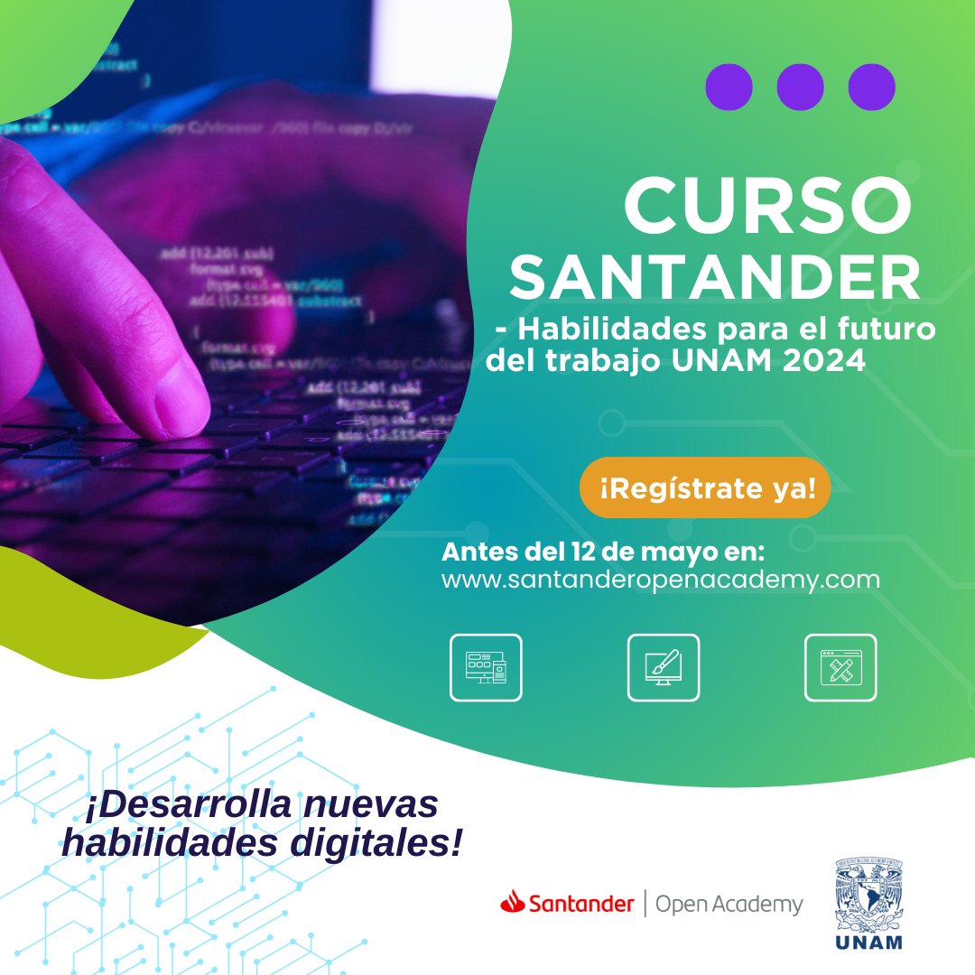 📌 Desarrolla nuevos conocimientos en: Análisis de Datos, Marketing Digital, Machine Learning y mucho más, que te ayudarán a obtener mejores oportunidades profesionales y académicas para tu futuro.
👉 Regístrate en bit.ly/4a179ar
📆 Antes del 12 de mayo
#CursoSantander