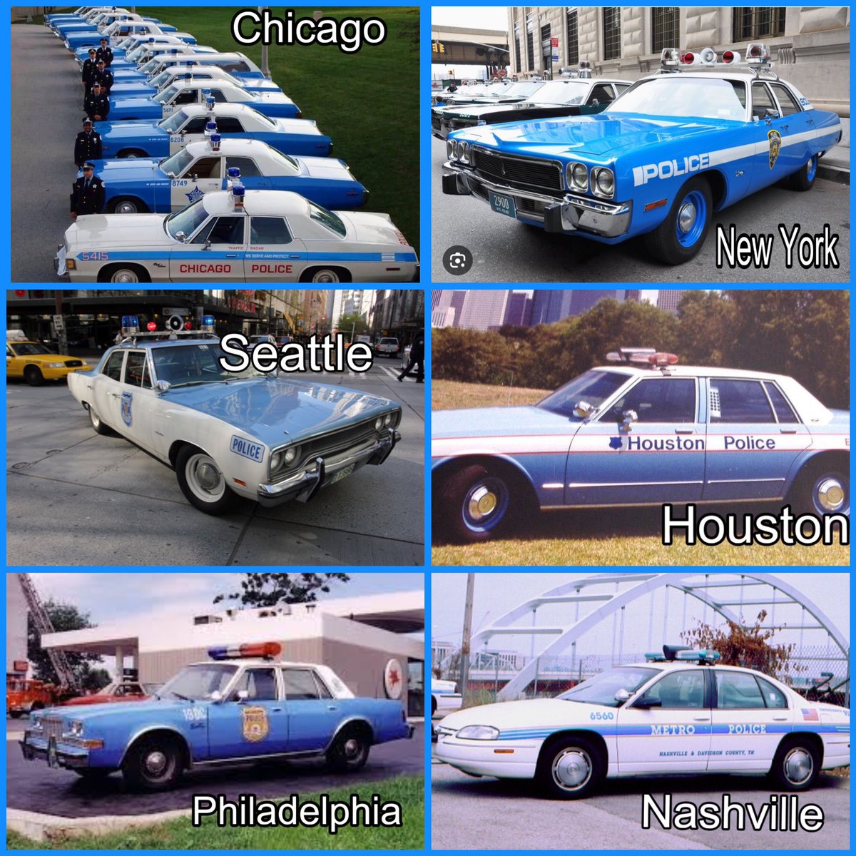 Every city in America had cop cars that used that shade of blue back in the day! Why are Houstonians so delusional? Oiler/Titan blue does NOT belong to the city of Houston! #Oilers #Titans #TitanUp