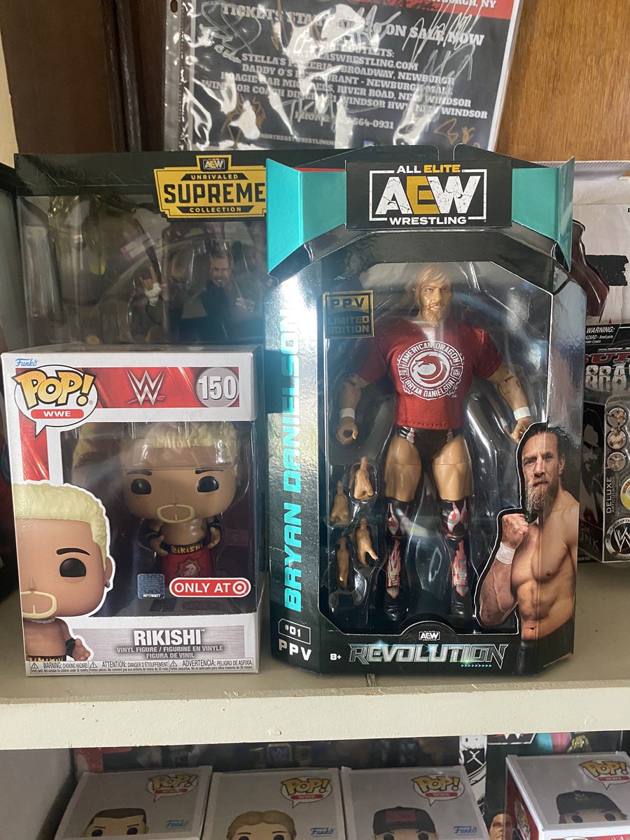 Just got the @TheREALRIKISHI ☝🏻🩸#FunkoPop and the @bryandanielson target exclusive 🔥 #FigureCollecting #ScratchThatFigureItch