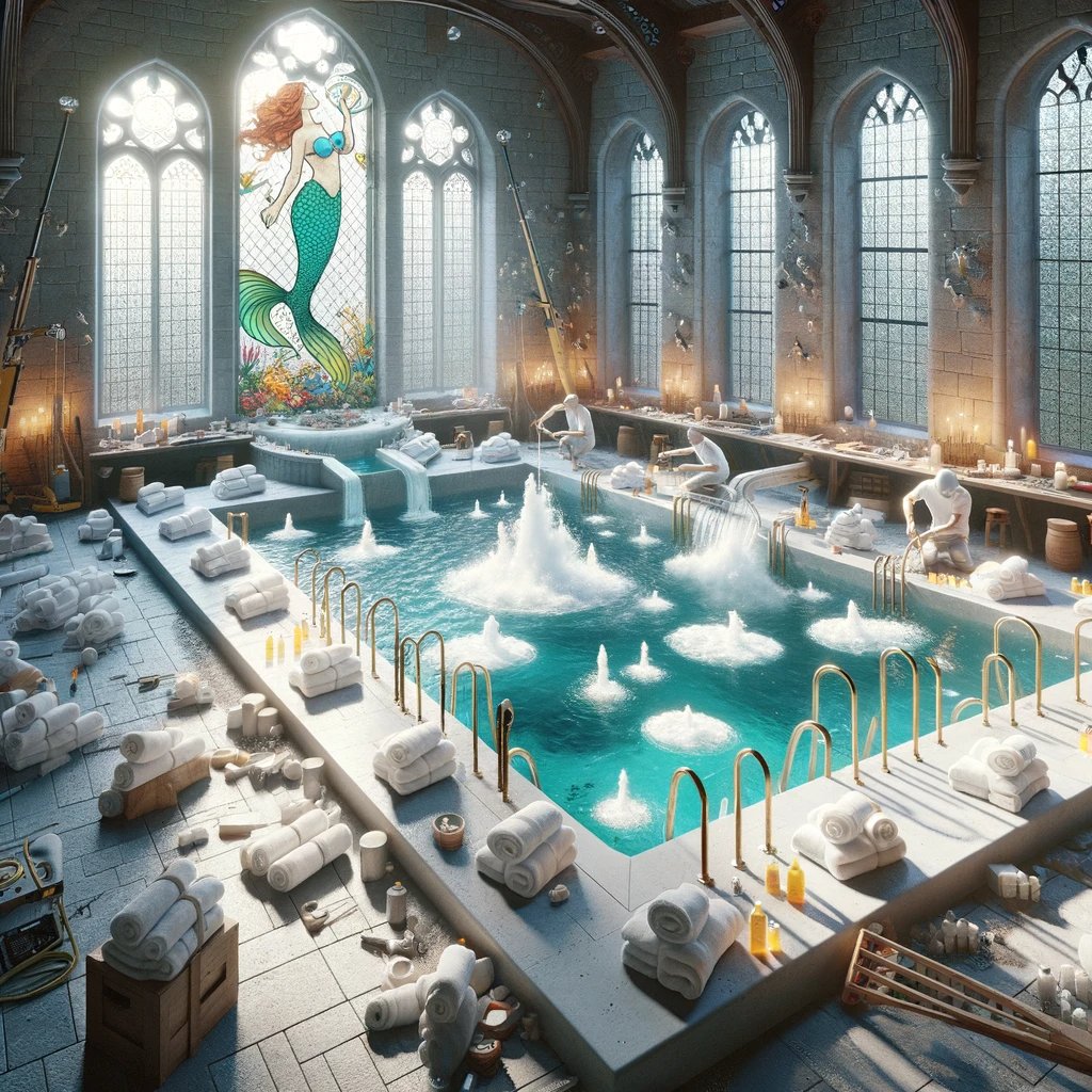 Prefects' Bathroom - a special bathroom at Hogwarts that can only be used by Heads of Faculty, Heads of School, and equivalent captains of the faculty Quidditch teams #nft #nftart #hogwarts #harrypotter #bitcoinnews #cryptocurrency #crypto