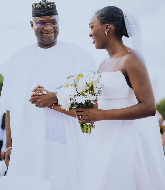 Former Lagos Governor, Babatunde Fashola’s daughter ties the knot.