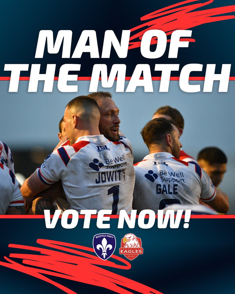 Pick your Man of the Match from our game against Sheffield Eagles in the ccomments below! #UpTheTrin