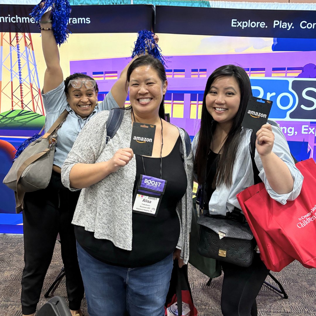 And the BOOST BLITZ winners are… 🥁

Nellisa, Krystal, and Alisa! Congrats!! 🎉

Thank you to everybody who participated and made the #boostconference a blast!