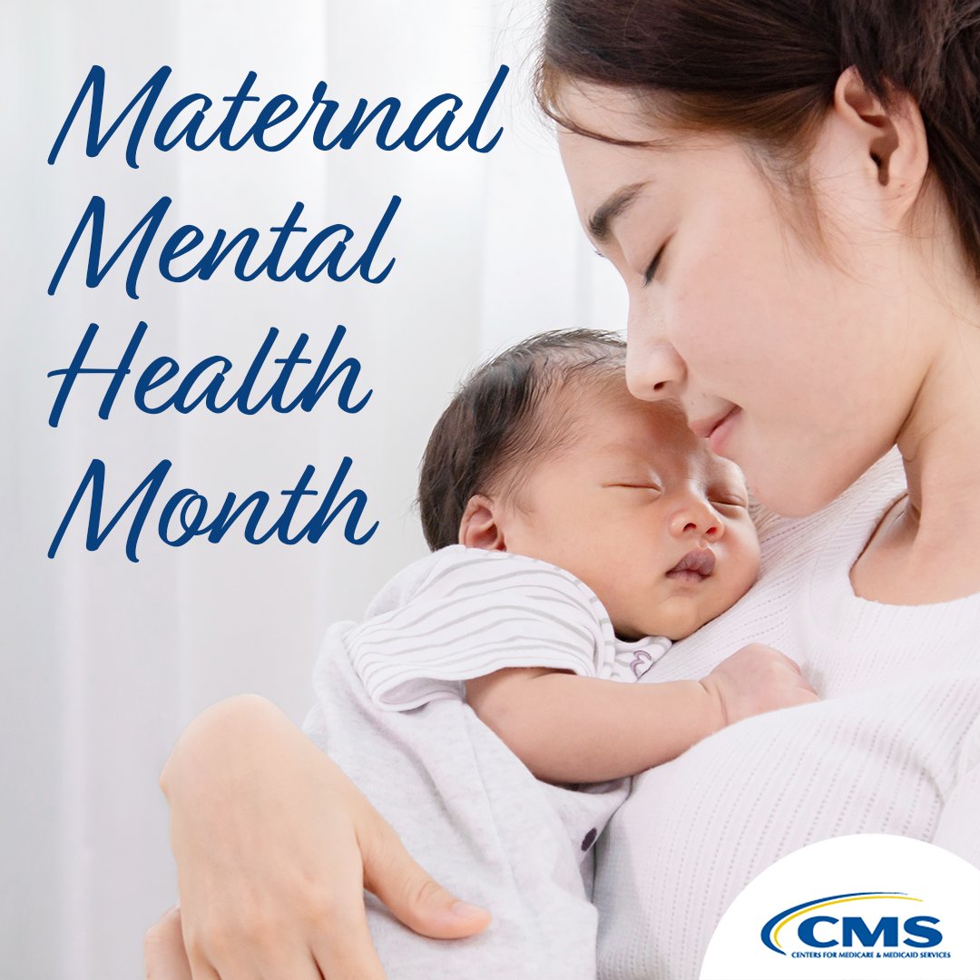 May is #MaternalMentalHealthMonth! Becoming a new parent is a time full of joy but also a time of new stressors and challenges. You can't care for others if you aren't caring for yourself. Make your mental health a priority and get the care you need.