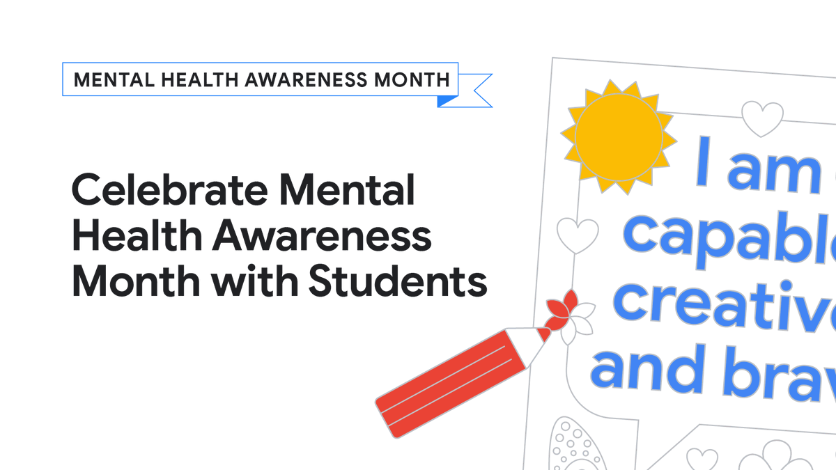 Prioritize peace and clarity in the classroom! This #MentalHealthAwarenessMonth, give students the opportunity to practice self-love and gratitude using this printable #GoogleSlides activity with coloring book affirmations: goo.gle/3Uu6598