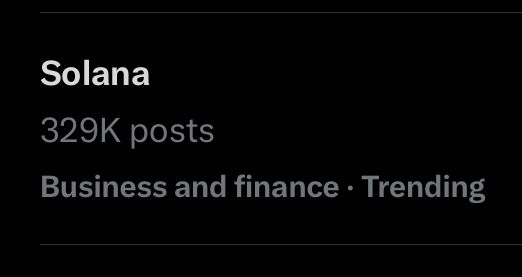 🚨 LATEST: Solana is trending in Business and Finance Category.