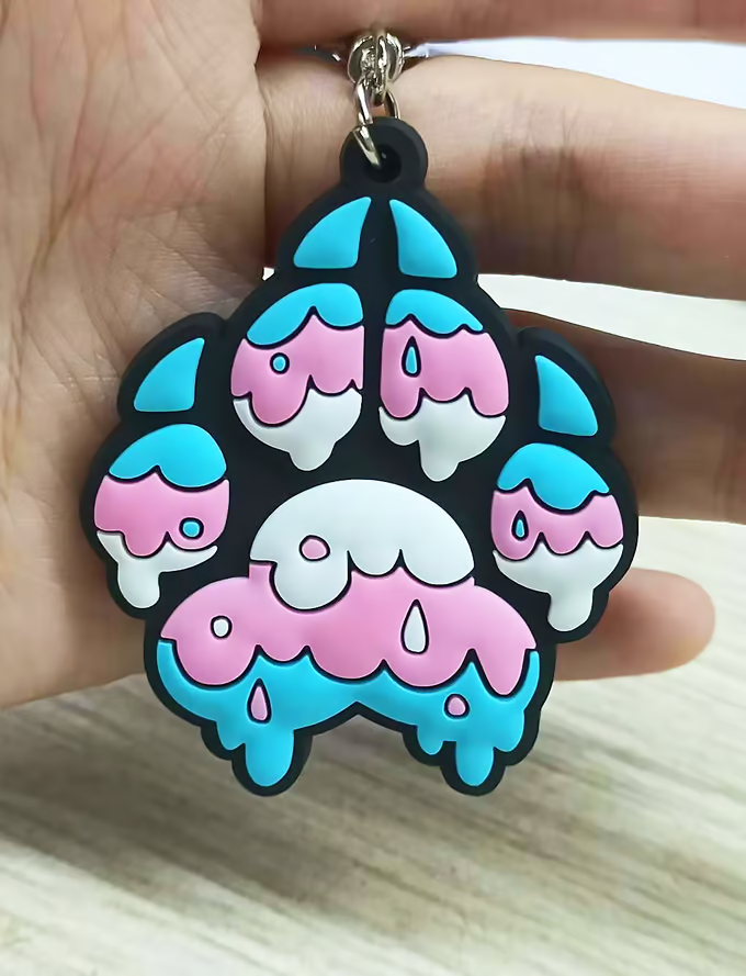 ECTOBOTSHOP's tweet photo. First look at our Pride Paw rubber keychains! 🌈 A little over 2 weeks left of our campaign. 
If you want to help get us to our goal, please check out the Kickst@rter link below and share with a furry friend! https://t.co/TrLkOZeNWa