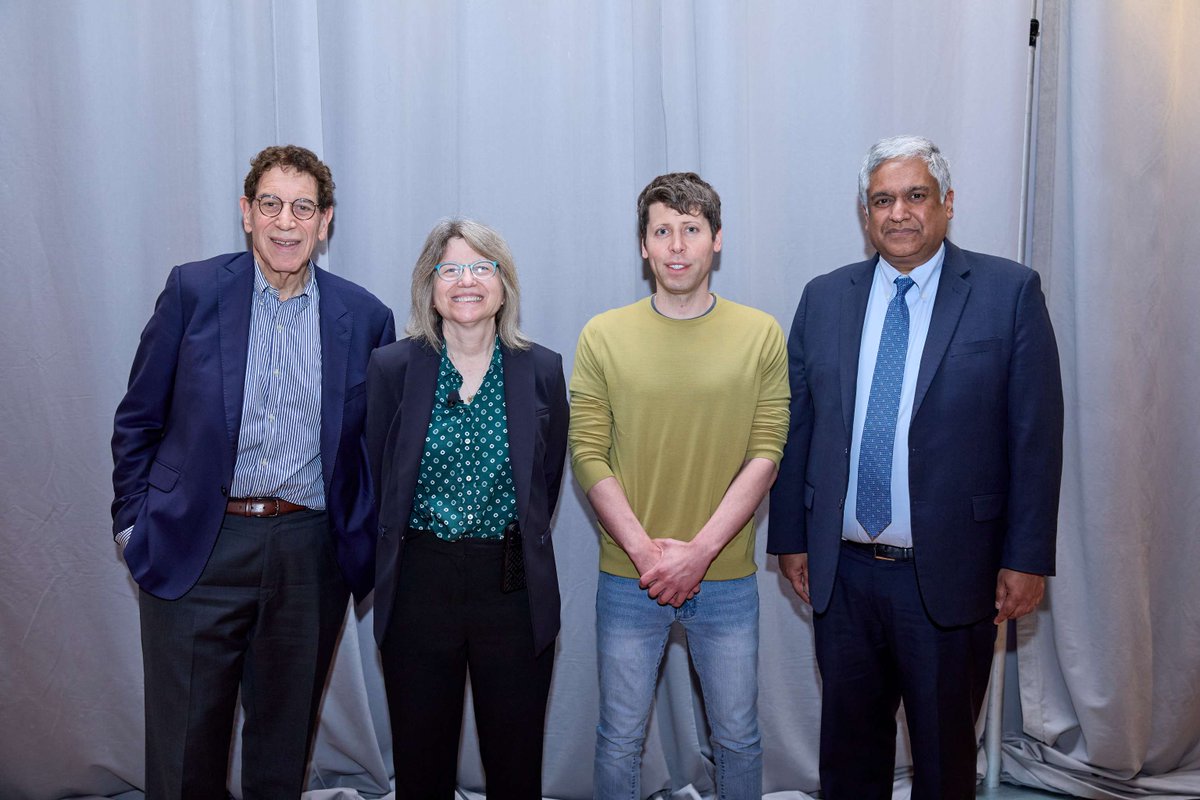 Yesterday, Dean Anantha Chandrakasan and Provost Cynthia Barnhart hosted “Chat MIT: Sam Altman in Conversation with Sally Kornbluth” for a full house of MIT students, faculty, and staff. Photos: Jared Chaney