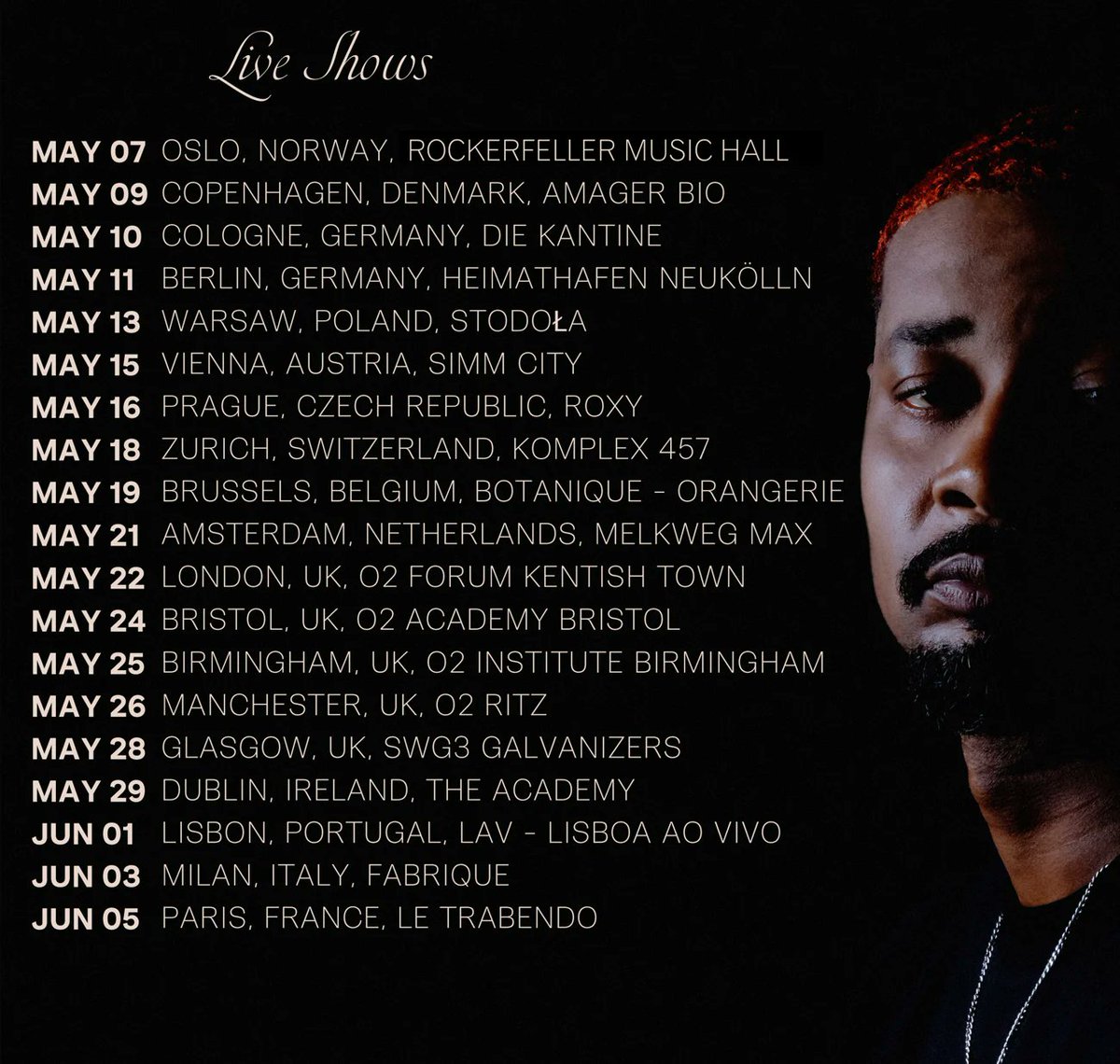 .@xdannyxbrownx's #QUARANTA EU/UK tour starts next week 🏆