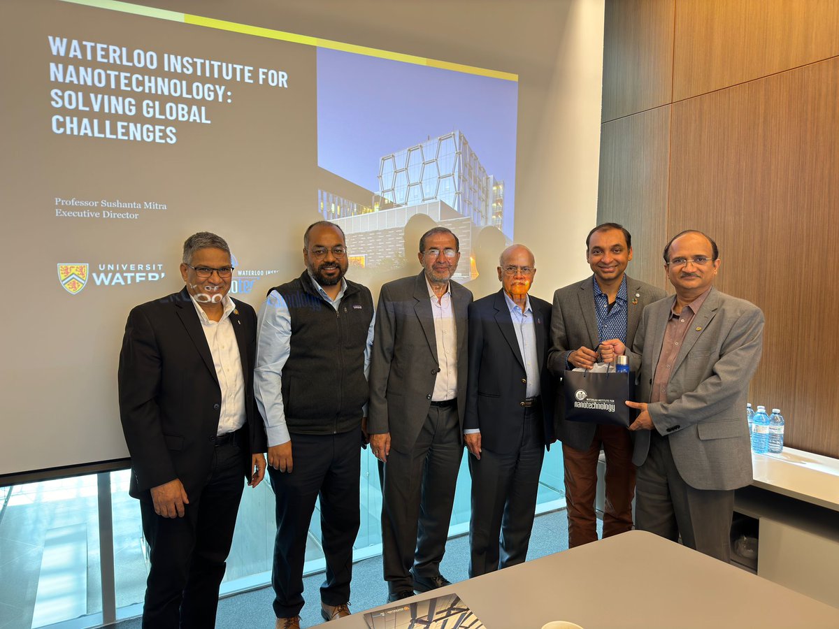 Expect to see some joint #research initiatives and #academic programmes between the University of Waterloo and BITS Pilani. Thank you Prof. Sushanta Mitra and team at @UWaterloo for your hospitality and support.