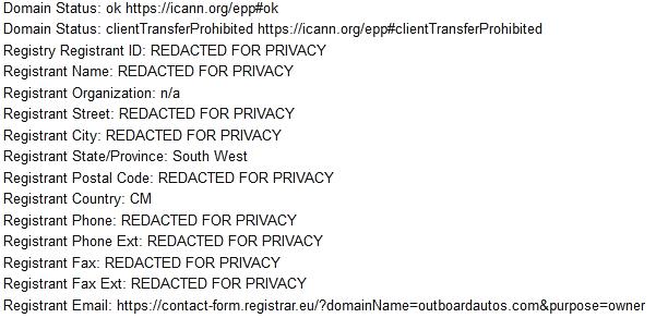 Note, this problem is wider than Facebook as shown. 'We also need legislation to mandate information sharing'. 

WHOIS the seller? PRIVACY
Consumers are expected to simply pay blindly.

 @ICANN experts say 'Look on the website', or get a court order.  

 #DNSAbuse