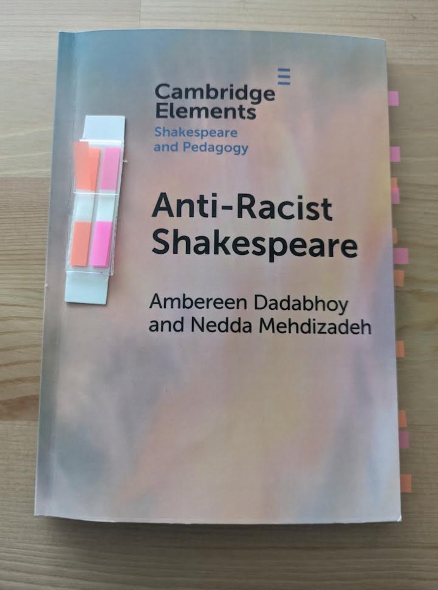 It’s always wonderful to hear that our work in Anti-Racist Shakespeare is respirating with people. @prof_nmehdiz #ShakeRace