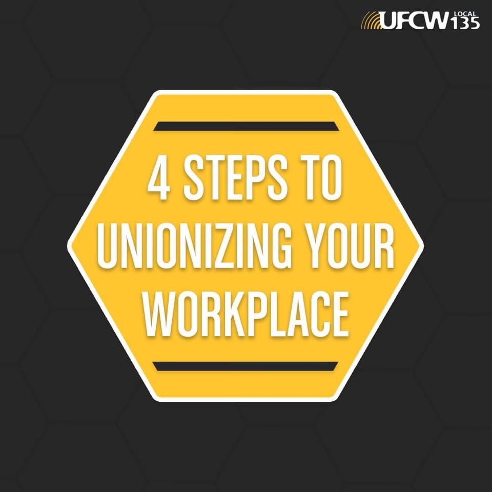 Feeling inspired to make a change in your workplace? Check out our “Four Steps to Unionizing” to learn the basics. Looking for more info? DM us to be connected with an organizer! #LifesBetterUnionized #unionstrong