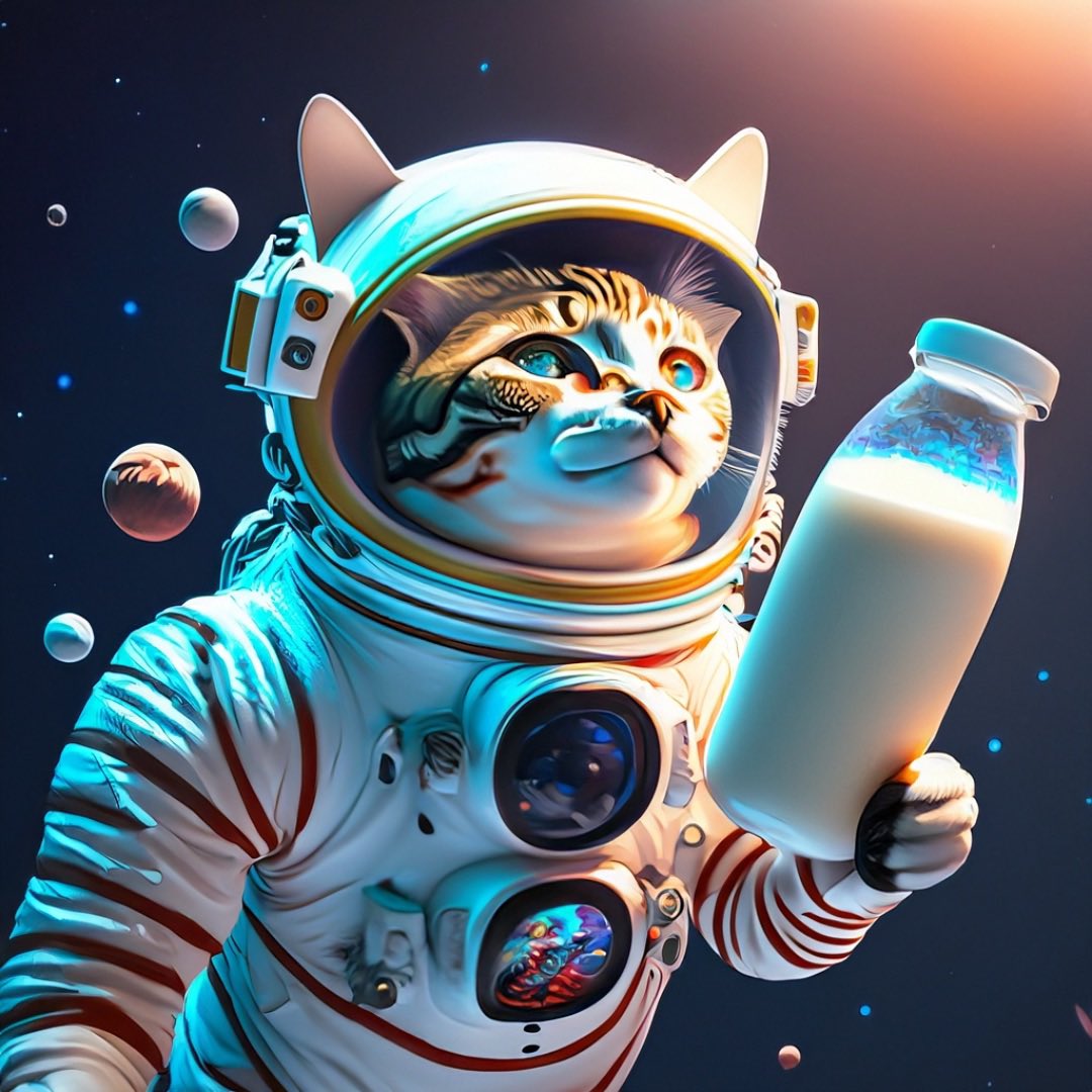 $GMEOW

When your love for milk is out of this world, you become the first catstronaut in search of the ultimate cosmic milk!

pump.fun/9mJEmpu9TsKWSP…