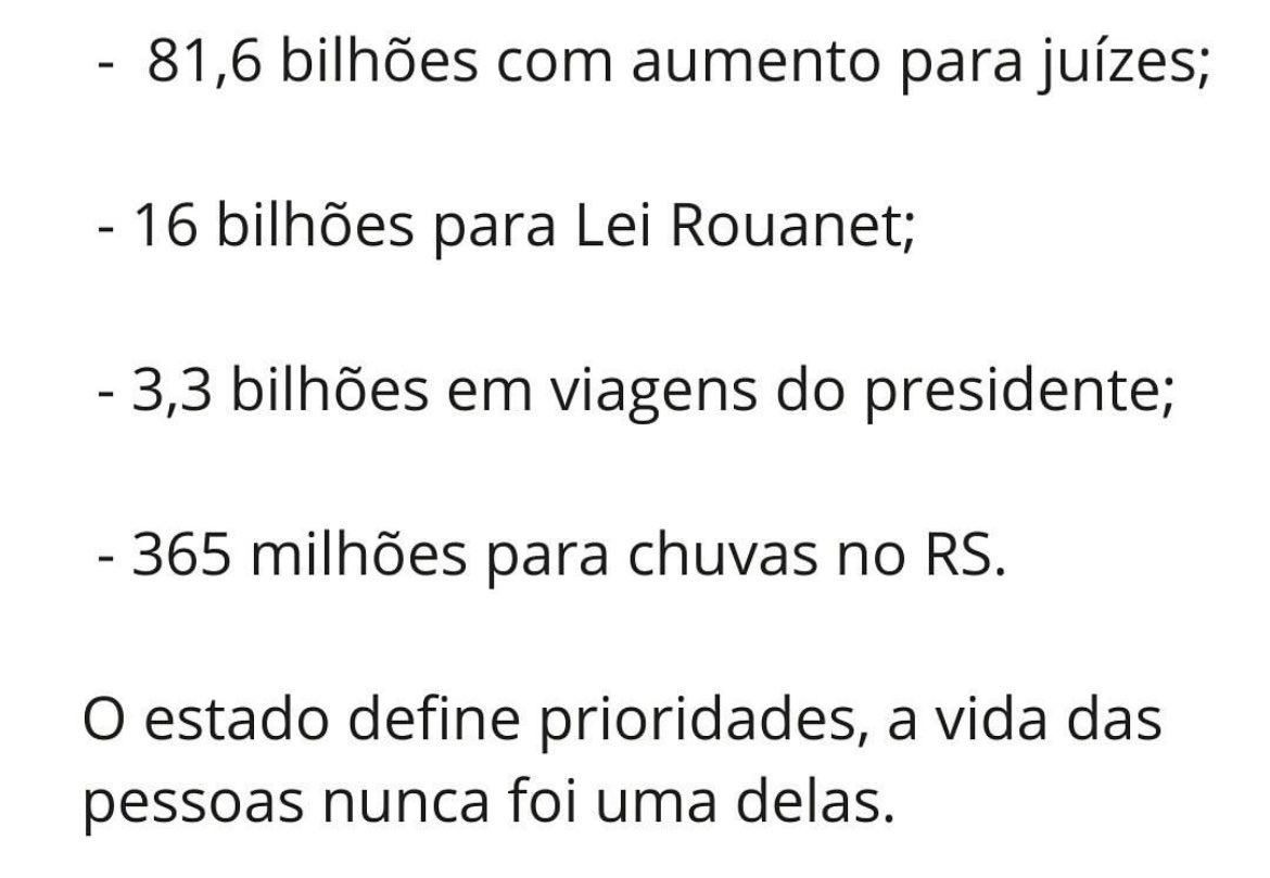 Não quero saber qual é a sua preferência de voto nas eleições. Se você concorda com esses gastos abaixo, você é um IDIOTA COMPLETO.