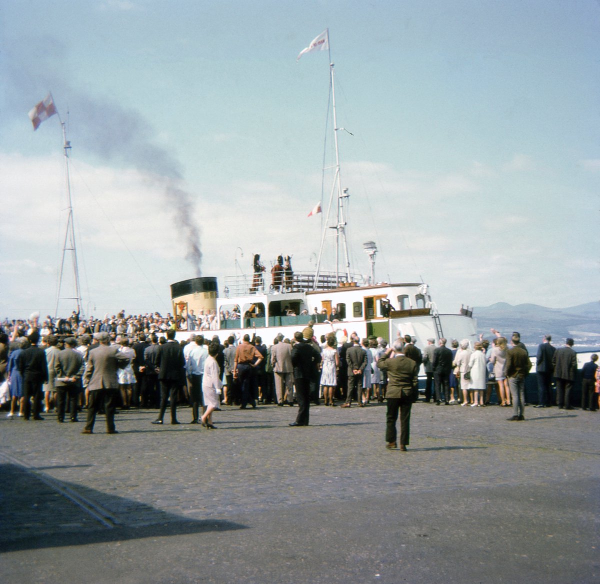 Pic of the day number 1497, Custom House Quay, Steamer for Empress, Greenock, August 1968. Sandy Kennedy Collection ©McLean Museum