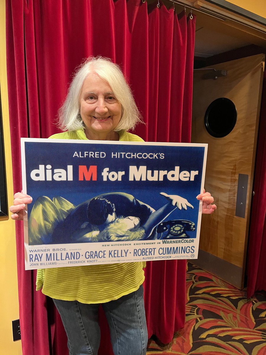 This is our veteran volunteer Donna! Thank you 🙏 for your many years of volunteering! New this weekend at your #nonprofit #BijouByTheBay is the #alfredhitchcock classic #DialMForMurder! 

#traversecity #TraverseCityMichigan #TraverseCityCommunity #PureMichigan #NorthernMichigan