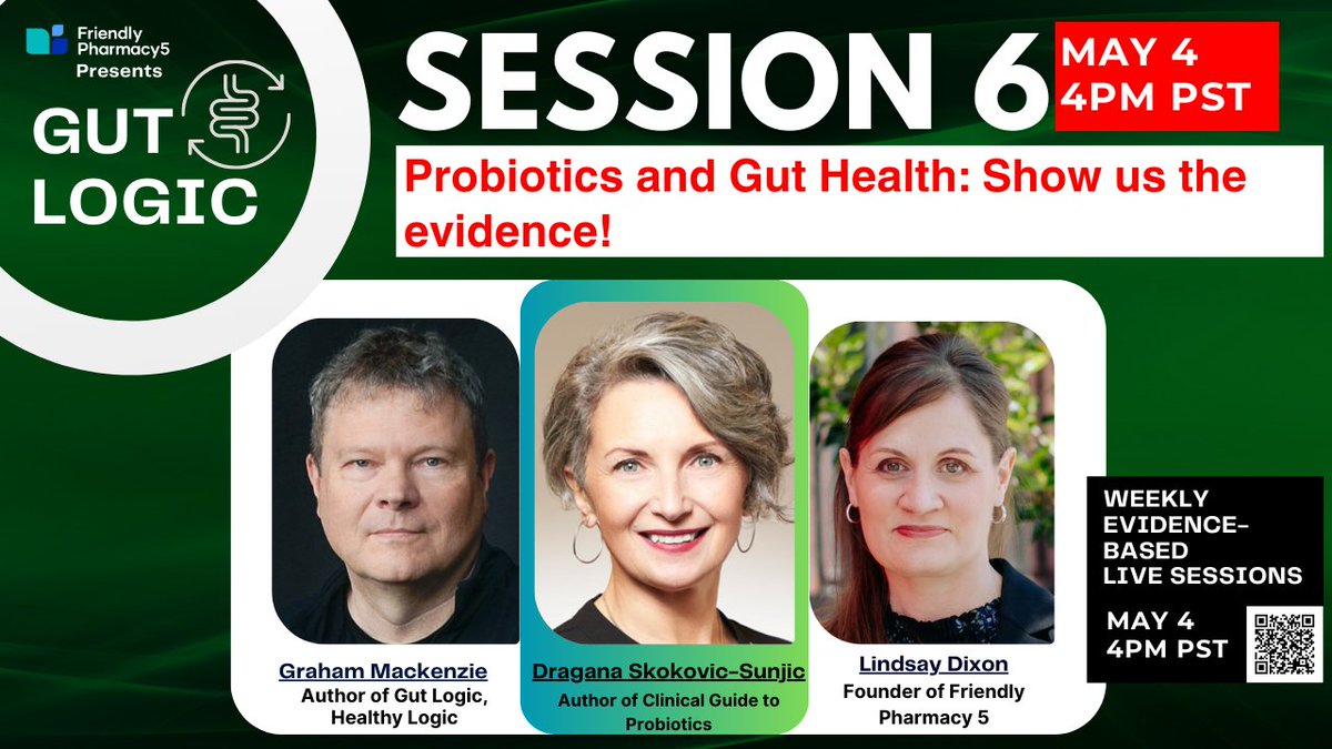 Do all probiotics on the market have proven #health benefits?(No!) Join us LIVE this Saturday at 4pm PST as the Author of the Clinical Guide to #Probiotics Dragana Skokovic-Sunjic presents the evidence for or against the use of probiotics followed by a live Q&A, right here on X!