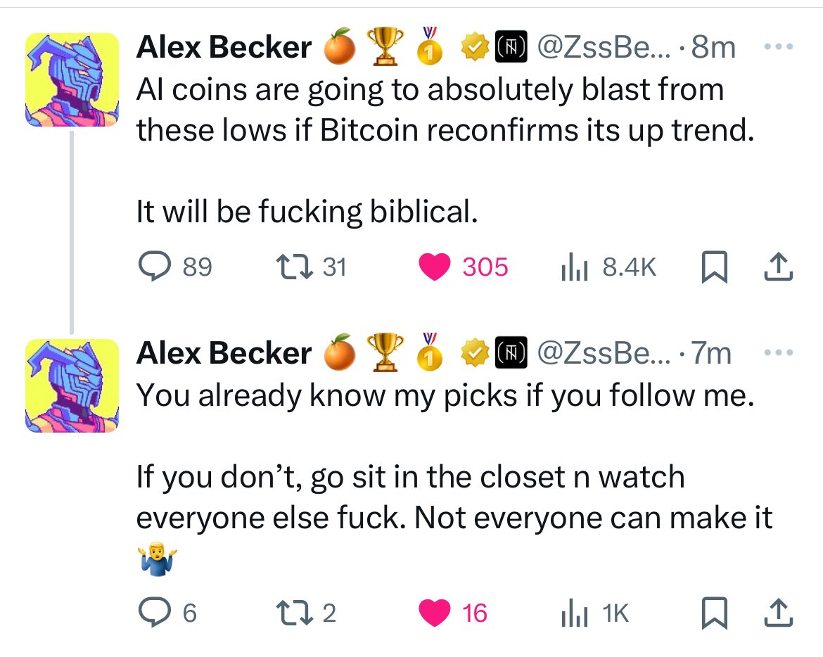I’ll make it nice and easy for you. Sitting right at the very top of Alex Beckers list of gems is $DSYNC @DestraNetwork Join the party and fuck with @ZssBecker #fuckwithBecker