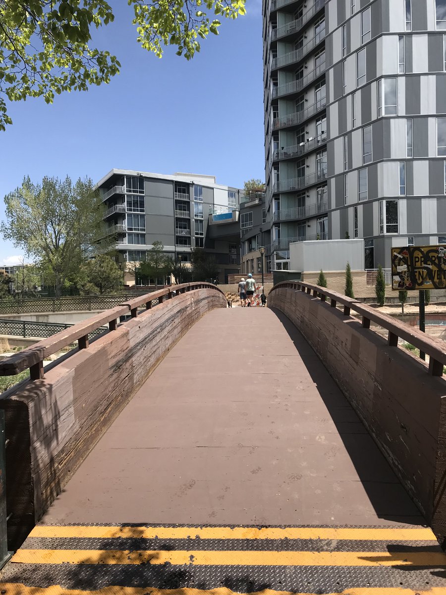 CONSTRUCTION COMPLETE: The bridge over the Cherry Creek Trail at Confluence Park is open. Thank you for your patience.