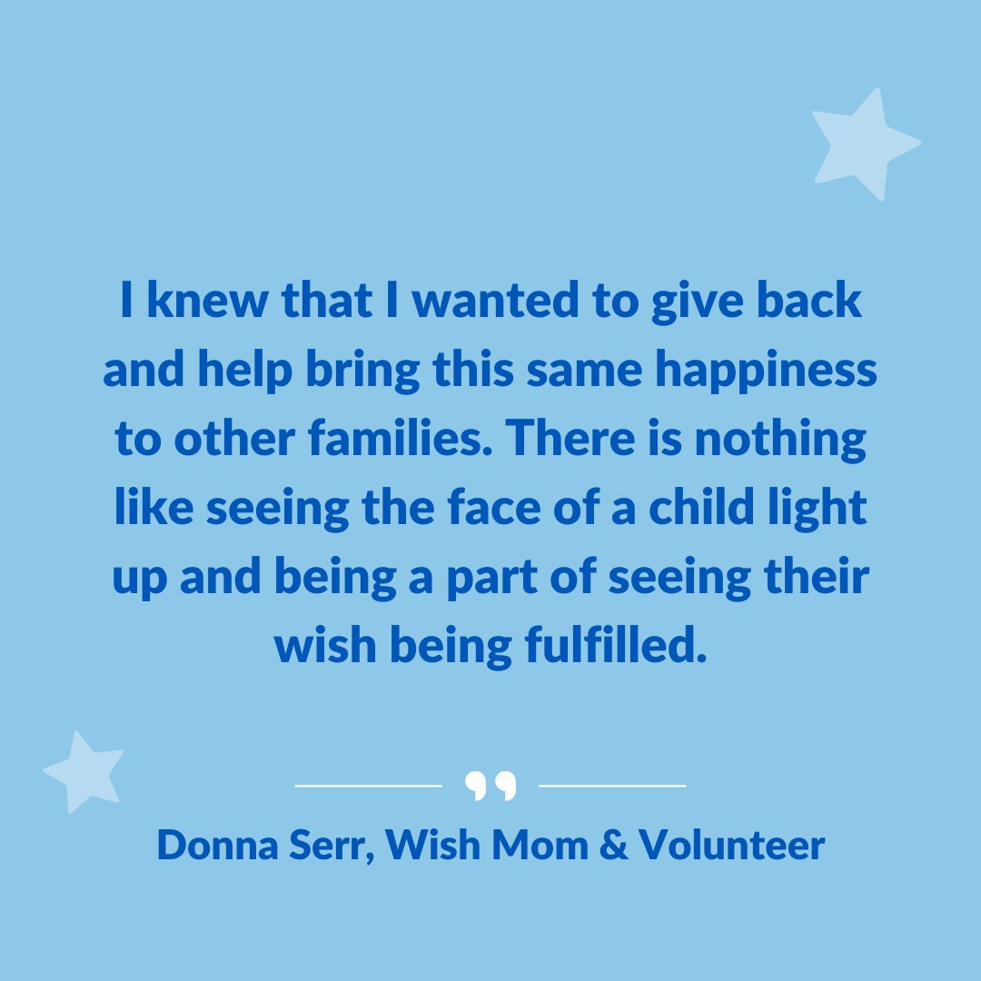From a grateful wish mom to a dedicated volunteer ✨ In 1998, Donna’s family experienced the power of her daughter’s wish come true, transforming their lives forever. Today, Donna gives back to Make-A-Wish Canada, turning adversity into joy for families facing similar challenges.