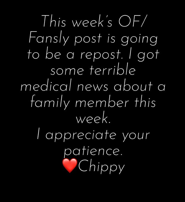 I appreciate your patience while I take some much needed time with my family. ❤️ https://t.co/eMpjUb<a href="/tag/porn"class="tags"><span>#porn</span></a><a href="/tag/titties"class="tags"><span>#titties</span></a><a href="/tag/nsfw"class="tags"><span>#nsfw</span></a><a href="/tag/onlyfans"class="tags"><span>#onlyfans</span></a><a href="/tag/fansly"class="tags"><span>#fansly</span></a>