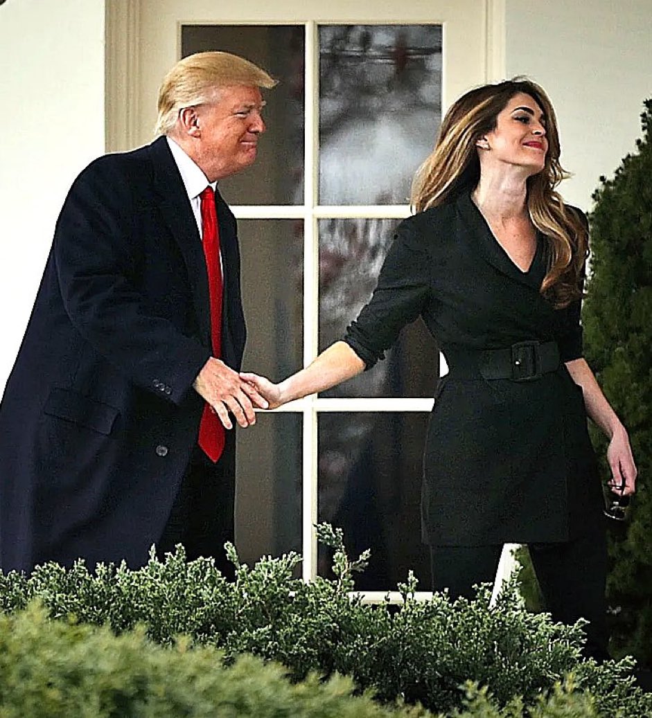 I bet you tried to move on Hope Hicks like a bitch didn’t you Donnie…..today she turned the tables and moved on you like a bitch.