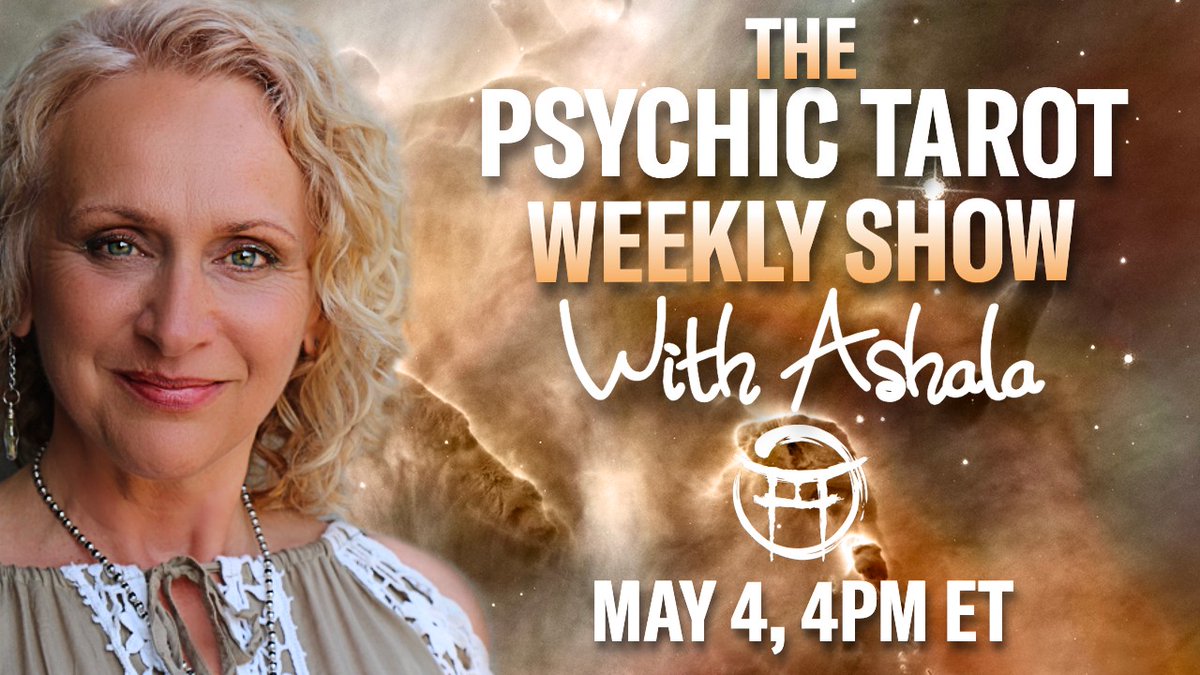 🌟 THE PSYCHIC TAROT WEEKLY SHOW with ASHALA

TODAY AT 4PM EST

🔴VIDEO:rumble.com/v4t3285-the-ps…

#astrology #woo #tarot
@MorigeauJanine @megmoonbeam_ @PatteeuwJens
@clif_high @TheOfficial_FFG
@CryptoNana4LTC @lisamightydavis @ConspiracyWATCH @AscOrgonites @Beyond_Mystic