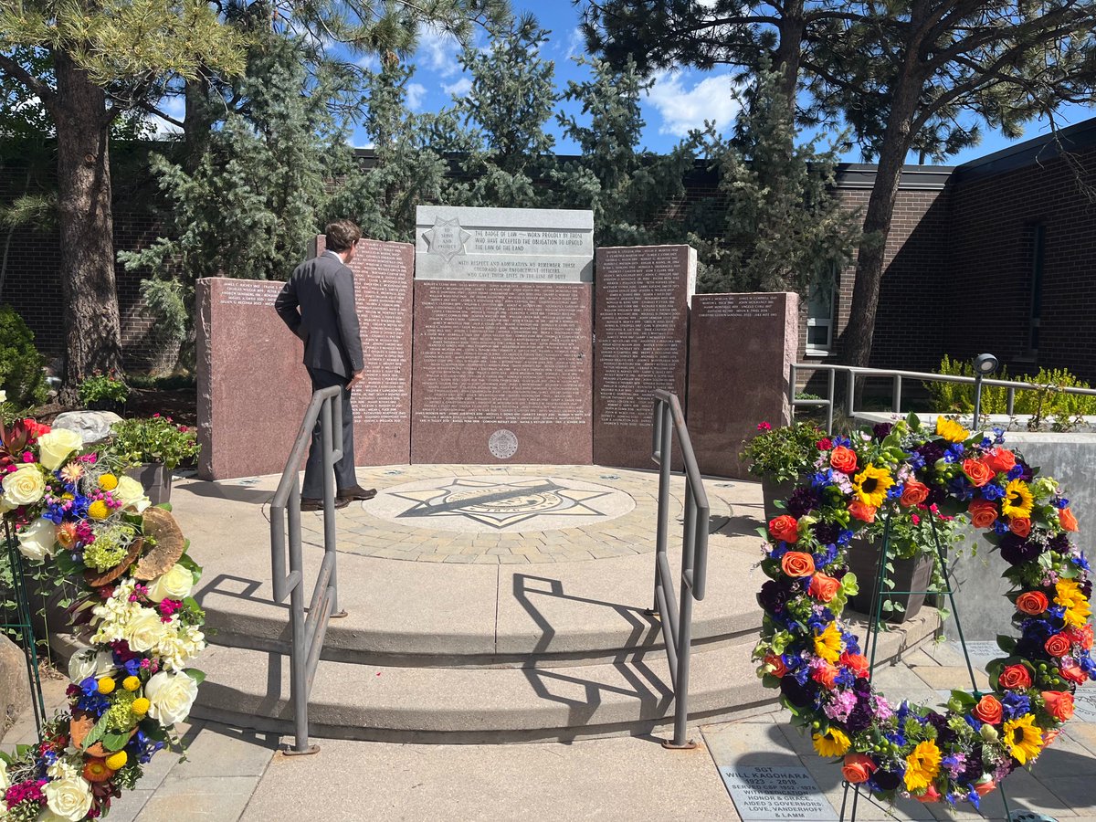 Today we celebrated heroes who made the ultimate sacrifice for Coloradans. We couldn’t be more grateful for their service. I was honored to be part of this year’s memorial for Colorado’s fallen law enforcement officers.