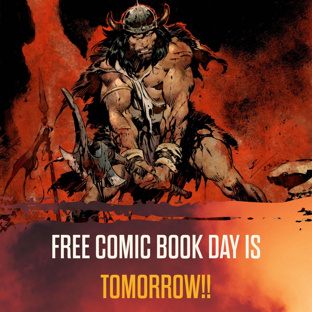 The Black Stone beckons...join the fray and claim your spoils. Hail to Free Comic Book Day TOMORROW! Are you ready? #conan #conanthebarbarian #comic #freecomicbookday #FCBD