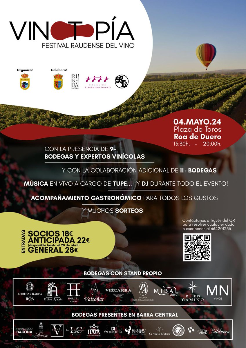 Mañana habrá que tomarse unos vinos en Roa.

Como dicen por allí: 
أنا أحب النبيذ