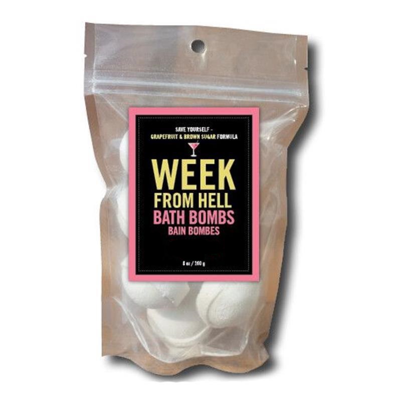 Week from Hell. Sometimes one needs a little escape with a bath and #BathBombs are a nice touch🛀 Pack includes 7 mini grapefruit &amp; brown sugar scent bath bombs. #MadeInCanada, 100% natural.
#WeekFromHell #recharge #BathTime #BathTimeEssentials #ComeOnIn #ShopLocal #PortCredit