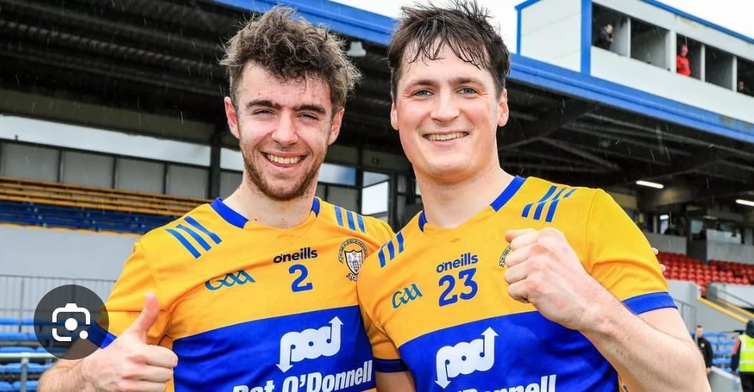 Best of luck to our two past pupils Manus Doherty and Mark McInerney and all the Clare panel as they take on the mighty Kerry in the Munster Football Final on Sunday. An Clàr abù 🟡🔵🟡🔵⚽️⚽️⚽️