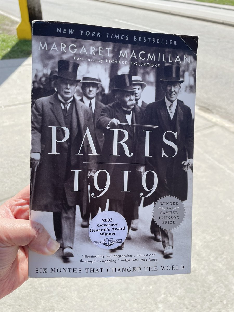 Went to the Book Sale at @crossroadsmarketyyc on this weekend and next. Got a second copy of Paris 1919 one I wouldn't feel as bad marking up as my hard cover copy #fridayreads #historybooks #bookstagram
