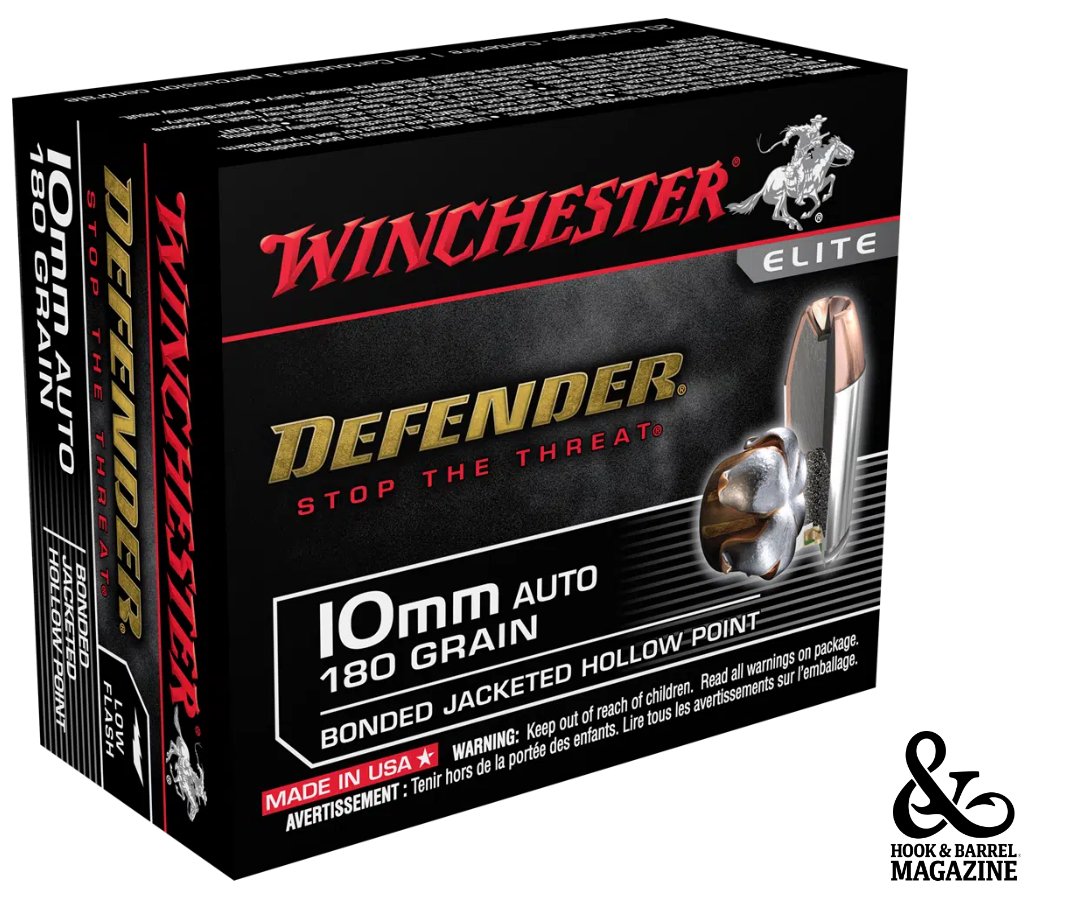 The ever-growing “go big or go home” 10mm handgun crowd can now load up with Winchester’s popular Defender ammunition. And, it's one of our summer gear must-haves. #ammo #summergear #gear

See the full list: hookandbarrel.com/new-everyday-c…