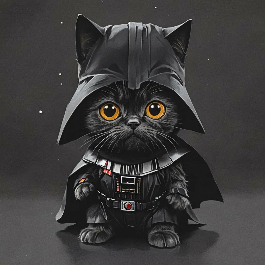 'Dark Kitty' the cat belonging to 'Darth Vador'