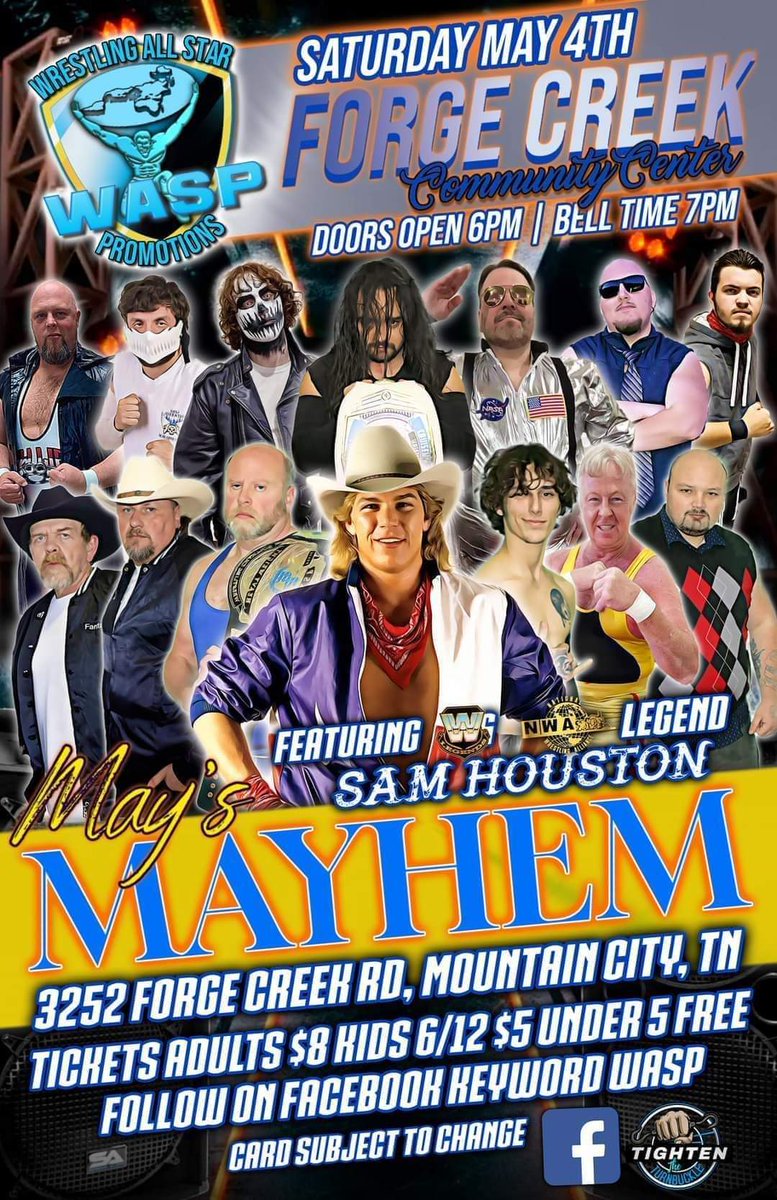 This weekend!
#prowrestling #80swrestling #wwe #wwf #nwa #local #Tennessee