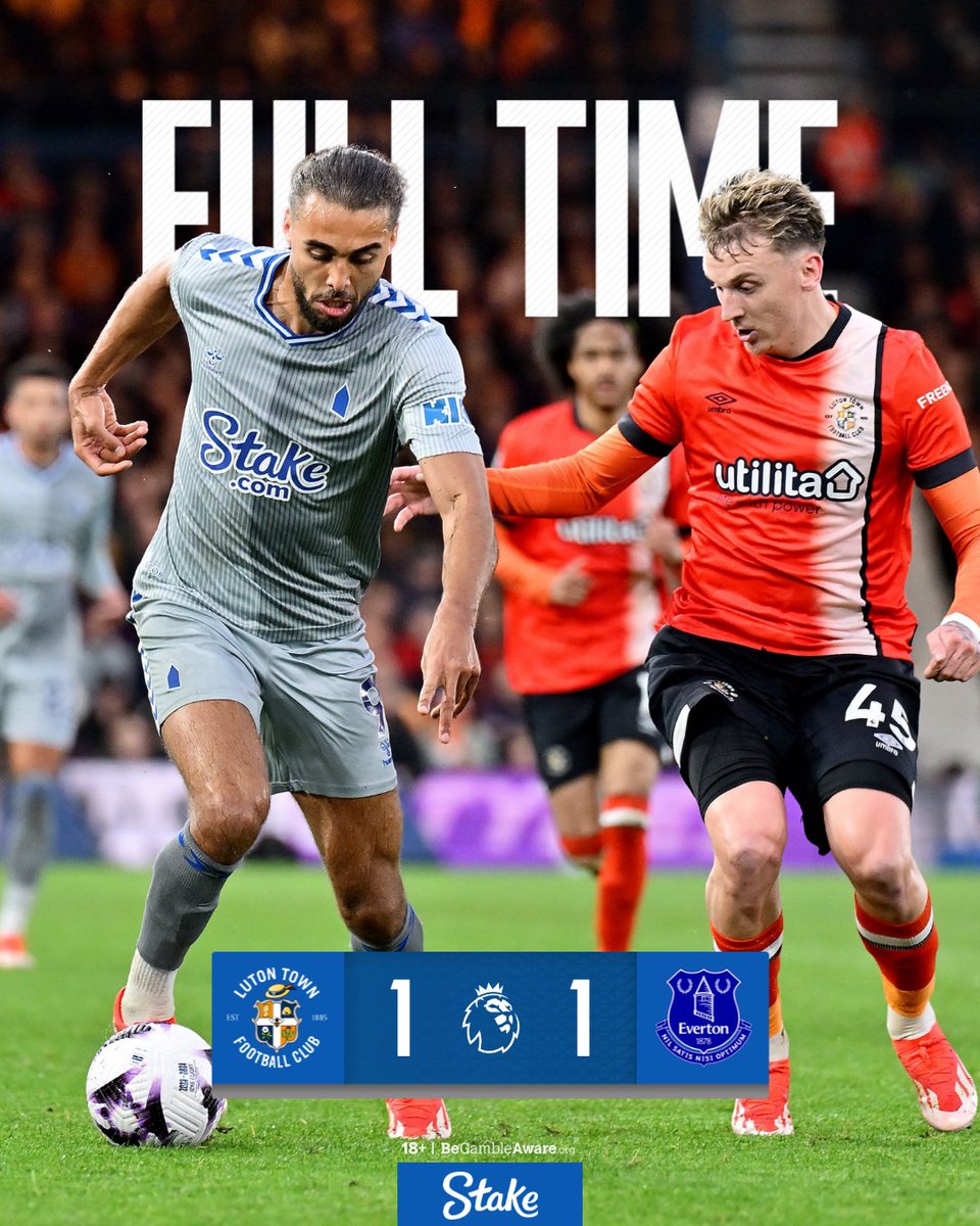 FT. It ends all square as we pick up a point on the road.

🟠 1-1 🔵 #LUTEVE