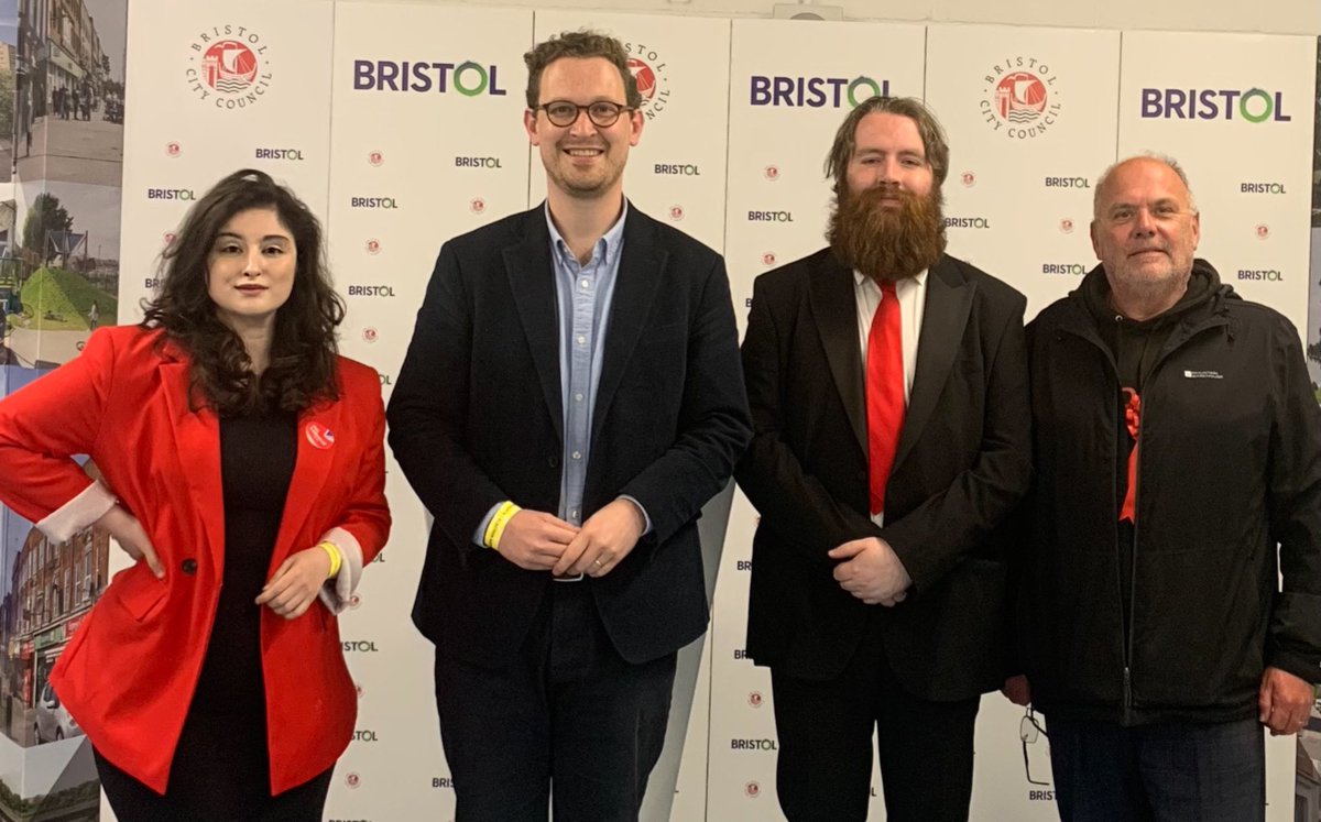 Here’s to the new team, I am so excited to work with @darrenpjones, @BristolDon, & @tsblenkinsop as part of @LabourBristol Councillors. 

I know we are going to make a great team and that we will do our best to make sure the people of Avonmouth & Lawrence Weston receive the very