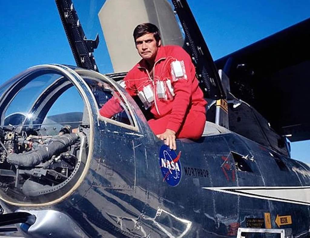 May 10th, 1967; Nasa astronaut/test pilot; Colonel Steve Austin was severely injured when his M2-F2  aircraft impacted the dry lake bed surface before it's gear was properly extended. Col Austin transmitted 'Flight com, I can't hold her! She's breaking up! She's break—'