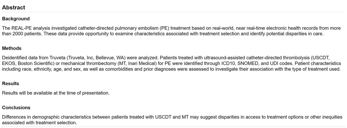 💥Featured #LateBreaker Clinical Research  at #SCAI2024: 

💡'Disparities in #PulmonaryEmbolism Care: Insights from Big Data Analytics' #PE 

In #JSCAI now: 
doi.org/10.1016/j.jsca…

@sahilparikhmd @monteleoneMD