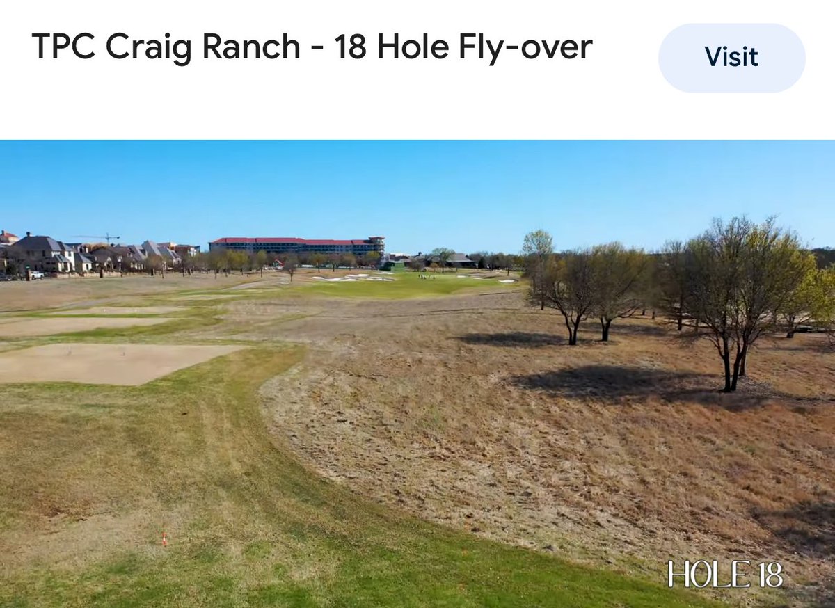 acaseofthegolf1's tweet photo. Looks like Kevin Streelman cold topped two shots in a row? Unless the trees on the right in the fly over picture have grown? https://t.co/9vuk5H8uIE