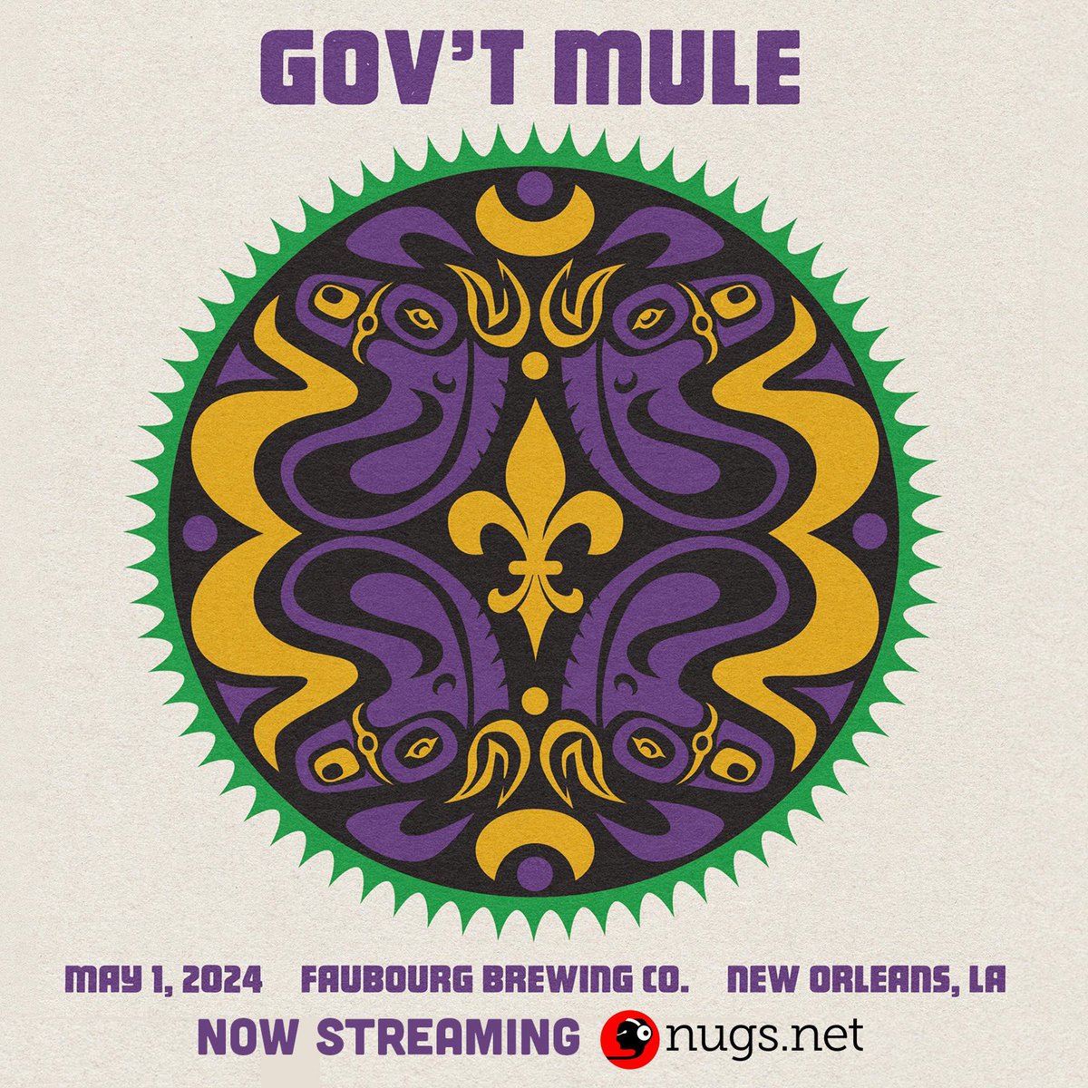 Our headline set from Daze Between NOLA is streaming now exclusively on nugs.net! nugs.net/govtmule #muletracks #govtmule #dazebetweennola