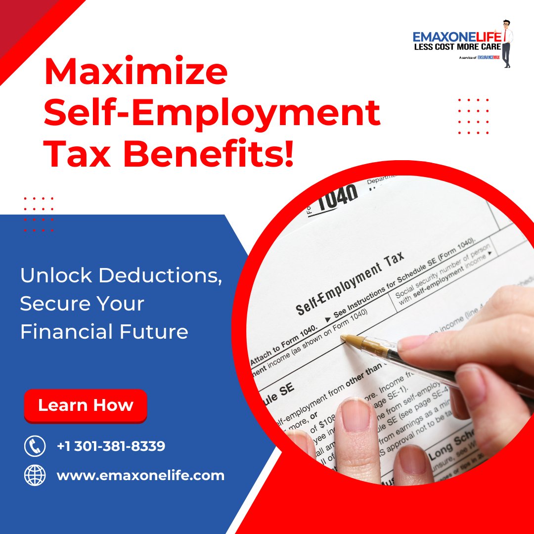 From office supplies to equipment purchases, explore the deductions that can help secure your financial future.

To learn how, visit our website at emaxonelife.com 

#emaxonelife #financialplanning
#financialsuccess #business #selfemployment #tax