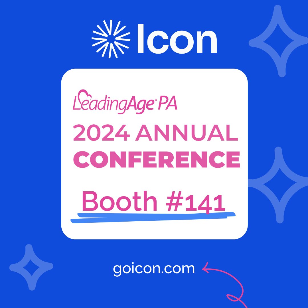 The Icon team is heading to Pennsylvania for the 2024 Annual LeadingAge PA conference! Stop by Booth 141 to get your iconic pink socks!