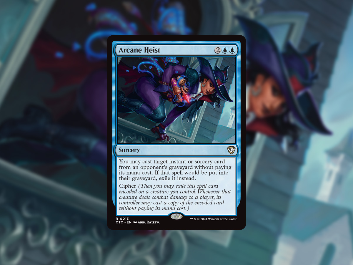 Steal spells, take names, and get to use Cipher in your Commander games! The perfect card for a Commander deck called Grand Larceny. #MTGThunder