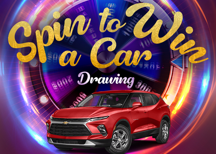 Our Spin to Win a Car Drawings begin tomorrow, May 4. From 4 PM – Midnight, one (1) winner every hour spins for a chance to win free slot play and a brand new 2024 Chevy Blazer! Please visit the Resort Club for more complete details. #RiversideCasino #EliteCasinoResorts #Iowa