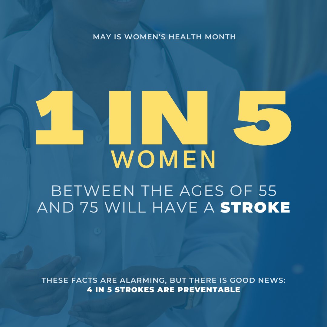 May is Women’s Health Month and the NAN Women in Leadership (WIL) would like to bring awareness to the risk of stroke in women and provide resources on signs and symptoms. Read more⬇️ cdc.gov/stroke/women.h…